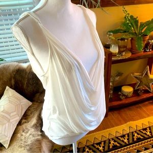 Free People Dramatic drop front tank top layering